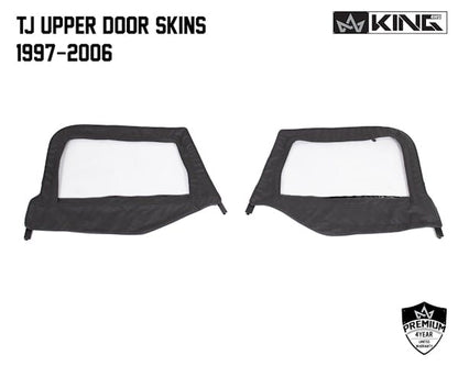 King 4WD Replacement Soft Upper Doors - Pair - TJ