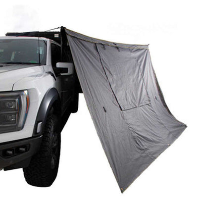 Overland Vehicle Systems HD Nomadic 270 - Awning, Driver Side, Grey Body, Green Trim & Black Travel Cover
