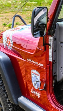 Steinjäger Exterior Accessories Wrangler TJ 1997-2006 Mirrors includes Foot Pegs Door Hinge Mounted