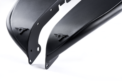 Jeep JK/JKU Full Assault Black Aluminum Fender Kit - Front