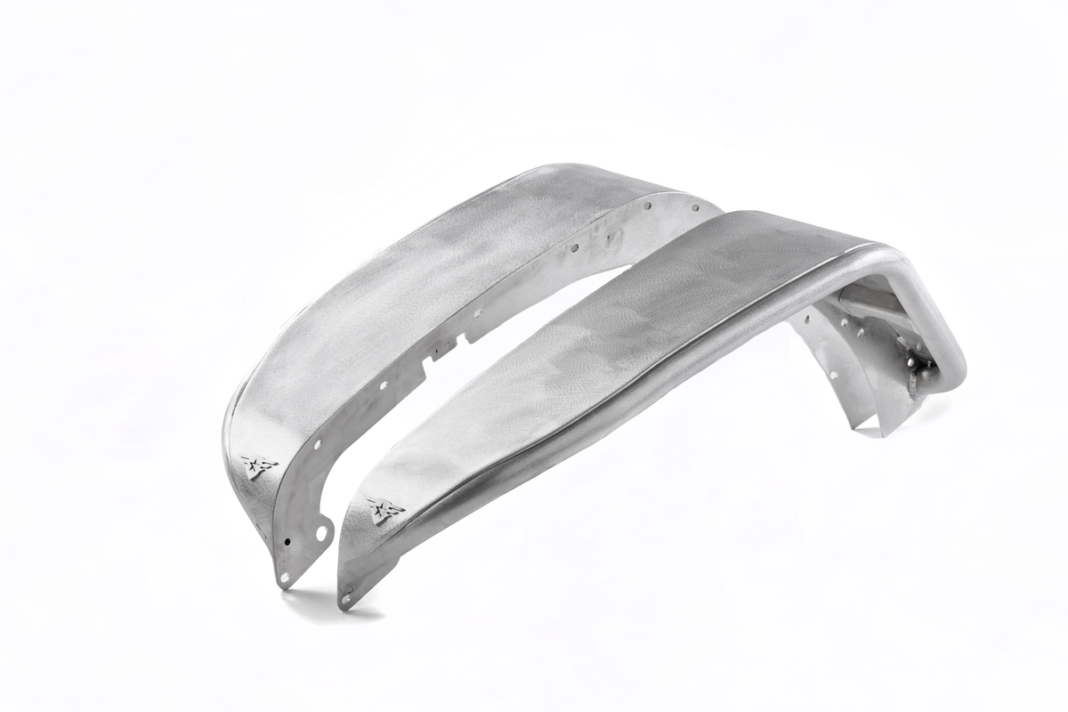 Jeep JK/JKU Full Assault Raw Aluminum Fender Kit - Front
