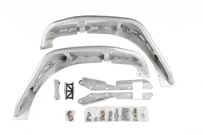 Jeep JK/JKU Full Assault Raw Aluminum Fender Kit - Front