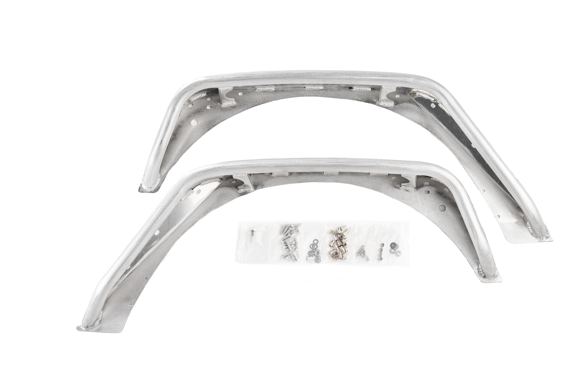 Jeep JK/JKU Full Assault Raw Aluminum Fender Kit - Rear