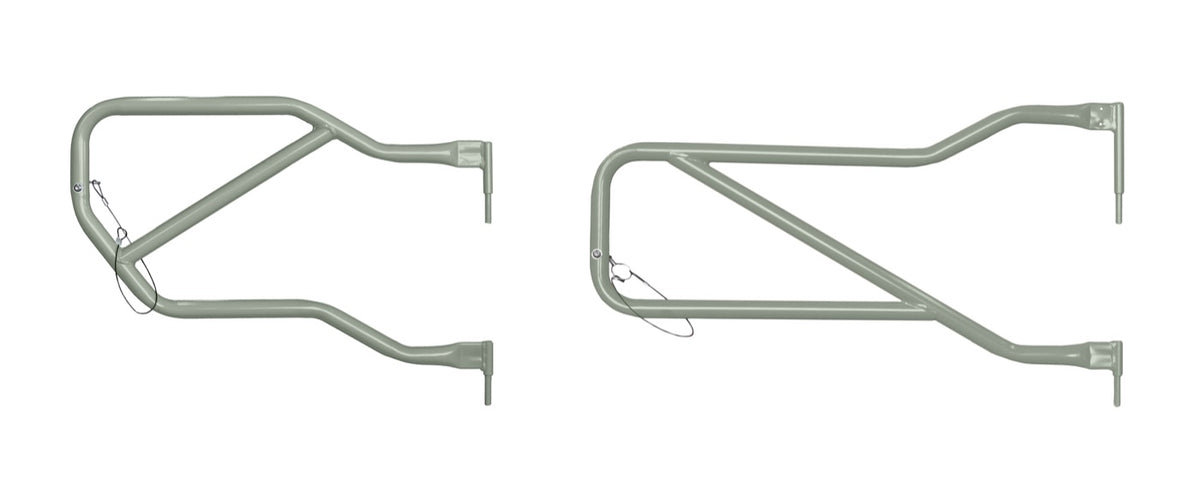 JK Four-Door Trail Tube Door Set - Locas Green