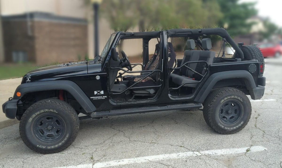 Steinjäger Doors Wrangler JK 2007-2018 Trail, Tubular Style Front Doors Lemon Peel