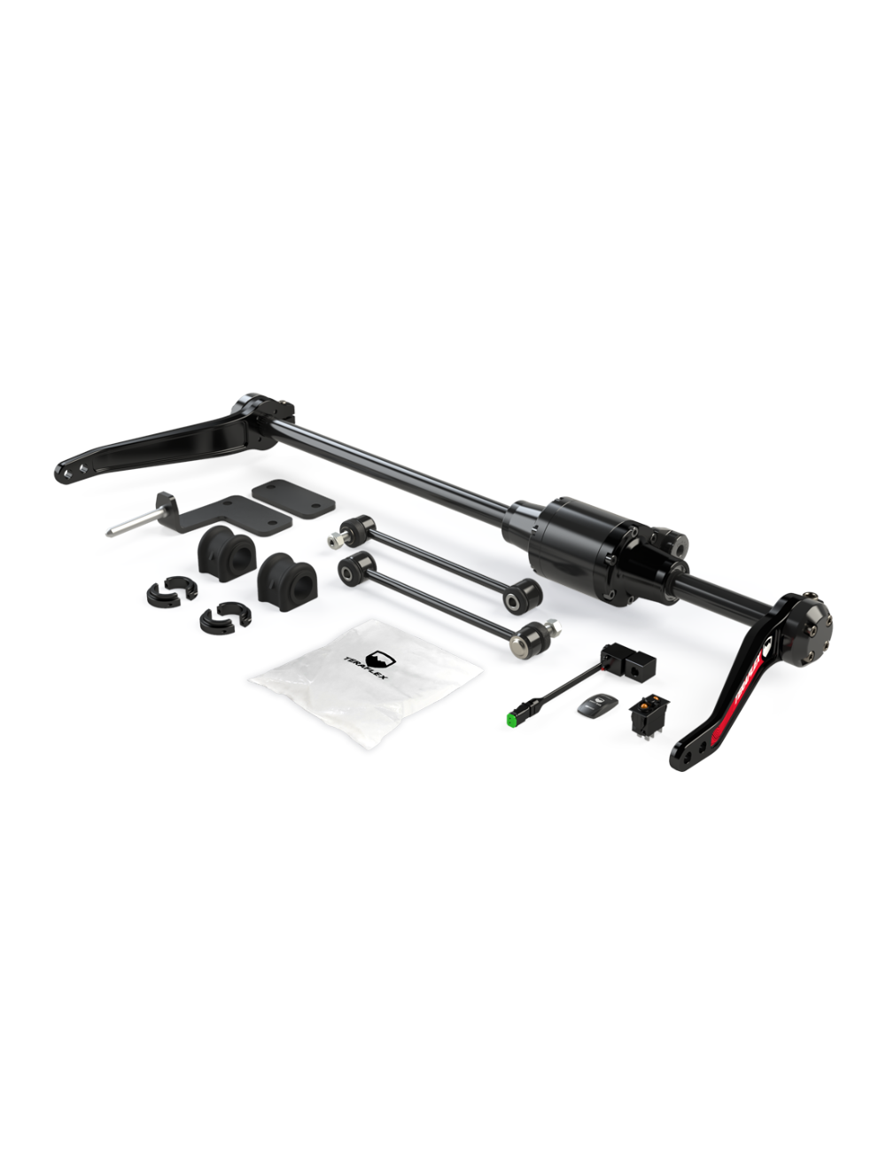 07-Up Wrangler JK/JT/Gladiator ST Dual Rate Pneumatic Front Sway Bar - Non-Coilover TeraFlex