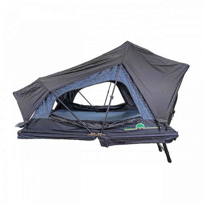 Overland Vehicle Systems XD Sherpa S3S - Soft Sided Roof Top Tent, 3 Person, Grey Body & Black Rainfly