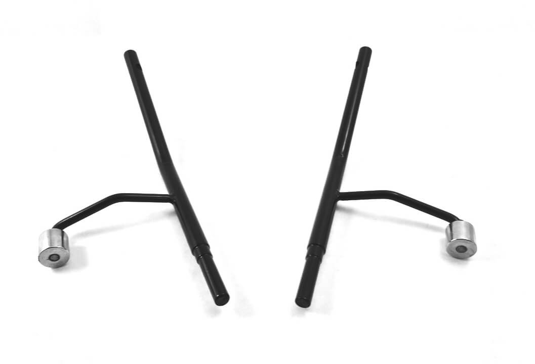 Steinjäger Exterior Accessories Wrangler JK 2007-2018 Mirrors Magnetic Legs Black Powder Coat