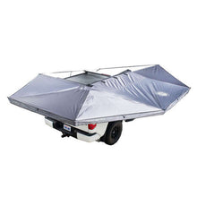 Overland Vehicle Systems XD Nomadic 270 - Awning, Lights, Black Out, Wall Kit, Passenger Side, Grey Hex, Black Trim & Black Travel Cover