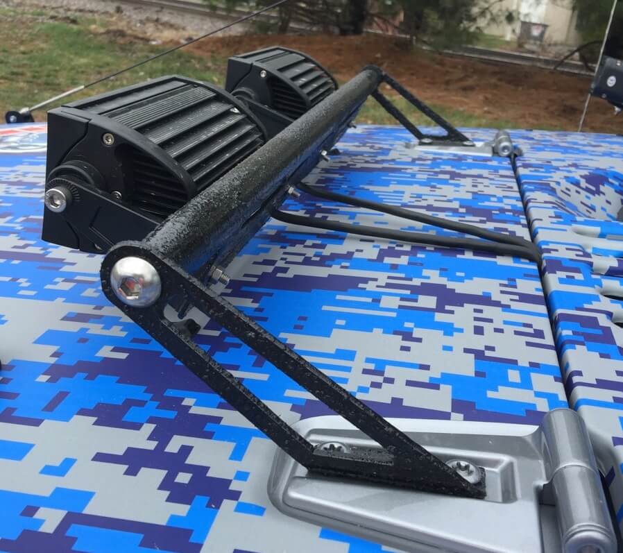 Steinjäger Exterior Accessories Wrangler JK 2007-2018 Light Mounts Hood Hinge Brackets and Lights Military Beige