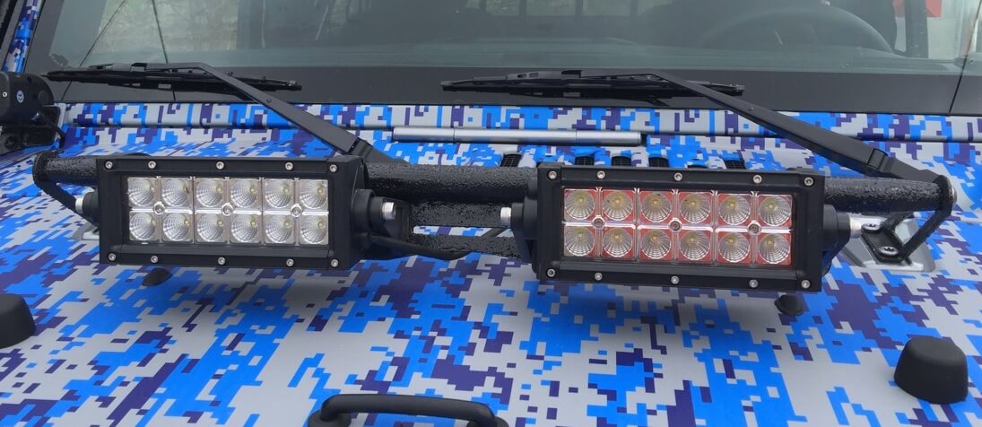 Steinjäger Exterior Accessories Wrangler JK 2007-2018 Light Mounts Hood Hinge Mount Brackets Neon Yellow