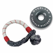 Overland Vehicle Systems Combo Pack Soft Shackle 7/16" 41,000 lb. and Recovery Ring 4.0" 41,000 lb. Gray