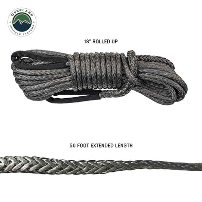 Overland Vehicle Systems Brute Recovery Winch Line Extension 3/8"x 50'