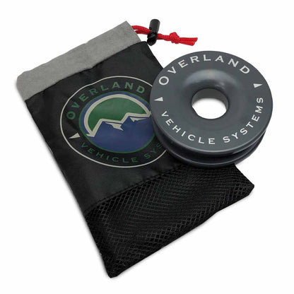 Overland Vehicle Systems Recovery Ring 4.00" 41,000 lb. Gray With Storage Bag