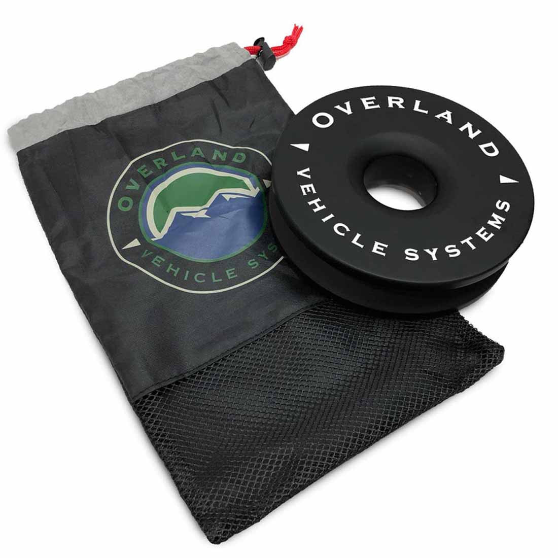 Overland Vehicle Systems Recovery Ring 6.25" 45,000 lb. Black With Storage Bag