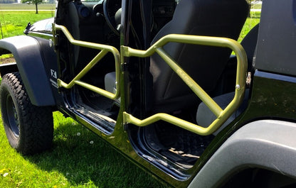 Steinjäger Doors Wrangler JK 2007-2018 Trail, Tubular Style Front and Rear Doors Locas Green