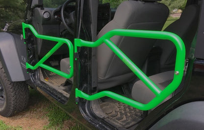 Steinjäger Doors Wrangler JK 2007-2018 Trail, Tubular Style Front and Rear Doors Neon Green