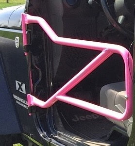 Steinjäger Doors Wrangler JK 2007-2018 Trail, Tubular Style Front Doors Pinky
