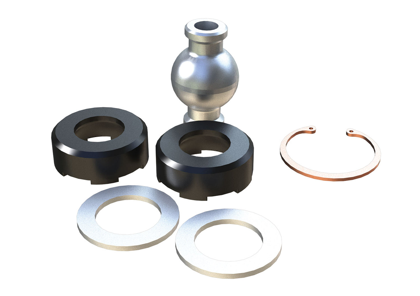 07-18 Wrangler JK Joint Rebuild Kit Short Arm Rear Upper Small Axle End TeraFlex