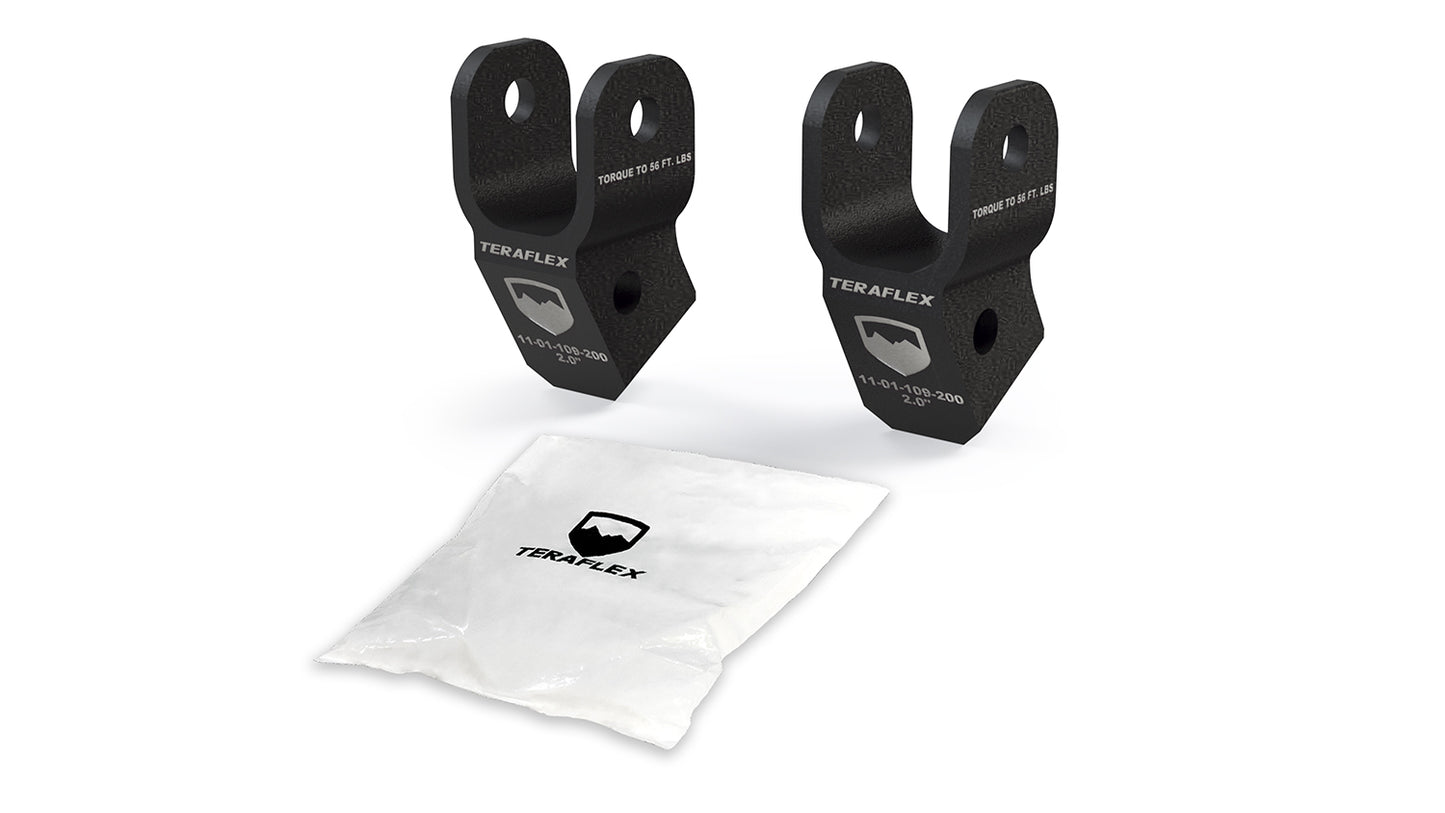 18-Up Wrangler JT/Gladiator 2 Inch Shock Extension Kit Front 2-2.5 Inch Lift TeraFlex