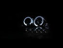 ANZO 1997.5-2003 Ford F-150 Projector Headlights w/ Halo and LED Chrome 1pc
