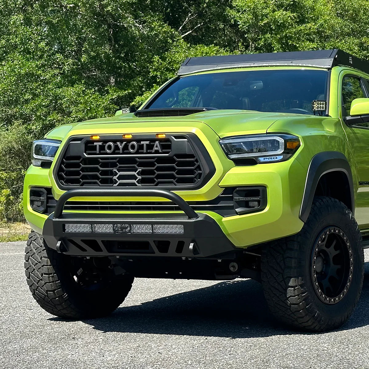 Cali Raised 16-23 Toyota Tacoma Stealth Bumper - Bull Bar / No Light Bar