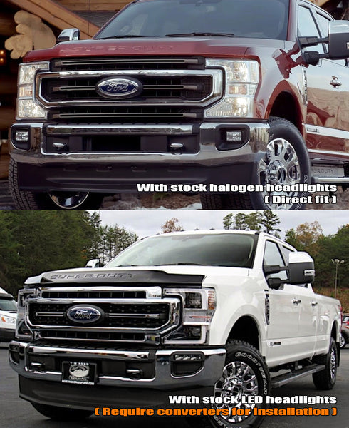 AlphaRex 20-22 Ford Super Duty Stock LED Headlight to AlphaRex Headlight Converter