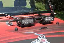 Steinjäger Exterior Accessories Wrangler JK 2007-2018 Light Mounts Hood Hinge Brackets and Lights Texturized Black