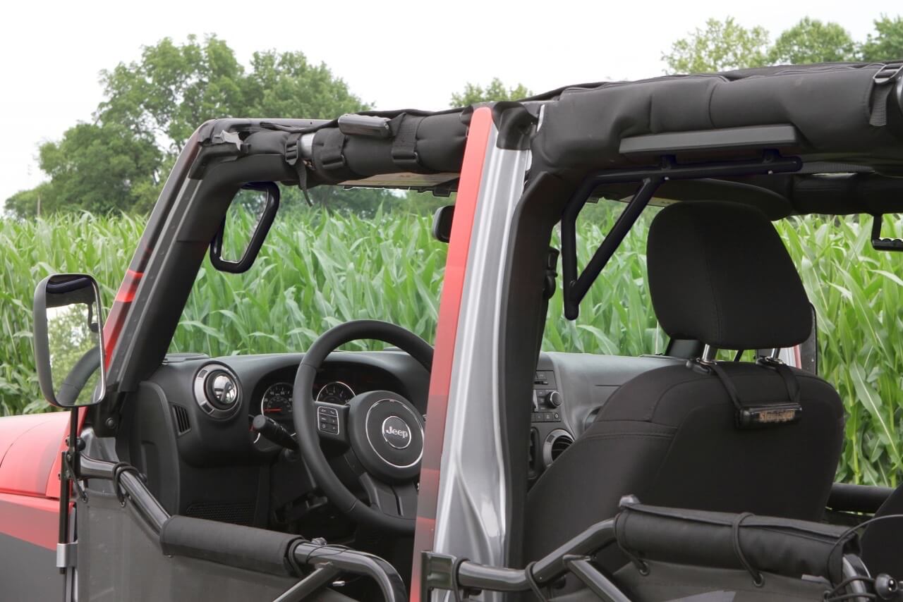 Steinjäger Interior Accessories Wrangler JK 2007-2018 Grab Handles Front and Rear for 4 Door JKU Black