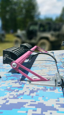 Steinjäger Exterior Accessories Wrangler JK 2007-2018 Light Mounts Hood Hinge Brackets and Lights Pinky