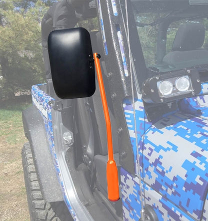 Steinjäger Exterior Accessories Wrangler JL 2018 to Present Mirrors Isolated Leg Kit Fluorescent Orange