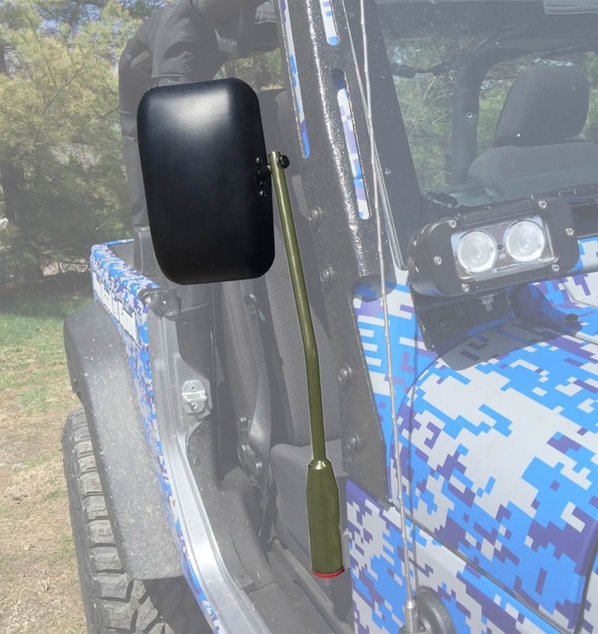 Steinjäger Exterior Accessories Wrangler JL 2018 to Present Mirrors Isolated Leg Kit Locas Green