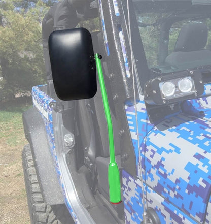 Steinjäger Exterior Accessories Wrangler JL 2018 to Present Mirrors Isolated Leg Kit Neon Green