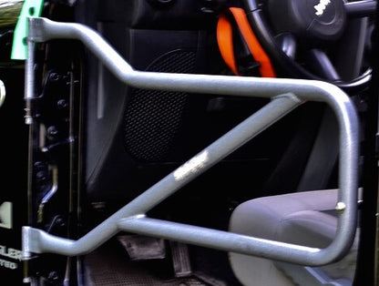 Steinjäger Doors Wrangler JK 2007-2018 Trail, Tubular Style Front Doors Gray Hammertone