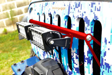 Steinjäger Exterior Accessories Wrangler JK 2007-2018 Light Mounts Grill Brackets and Lights Red Baron