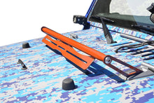 Steinjäger Exterior Accessories Wrangler JK 2007-2018 Light Mounts Hood Hinge Mount Brackets Fluorescent Orange