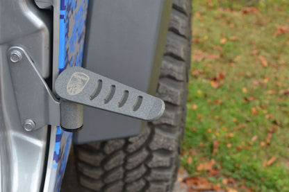 Steinjäger Exterior Accessories Wrangler JK 2007-2018 Foot Pegs Gray Hammertone