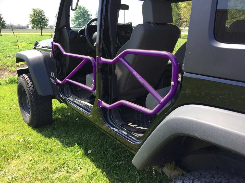 Steinjäger Doors Wrangler JK 2007-2018 Trail, Tubular Style Front and Rear Doors Sinbad Purple
