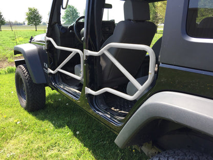 Steinjäger Doors Wrangler JK 2007-2018 Trail, Tubular Style Front and Rear Doors Cloud White