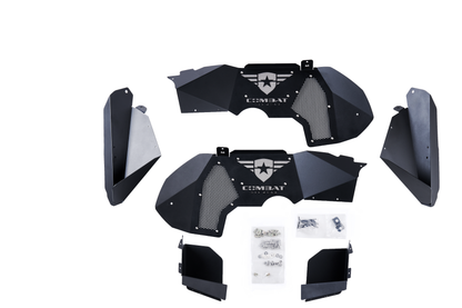 Jeep JL/JLU Battle Ready Aluminum Inner Fender Kit - Front
