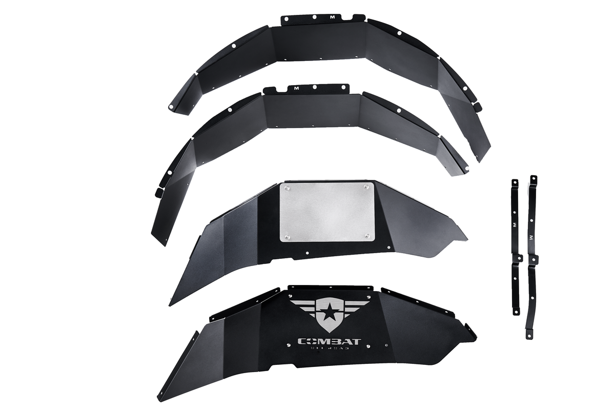 Jeep JL/JLU Battle Ready Aluminum Inner Fender Kit - Rear