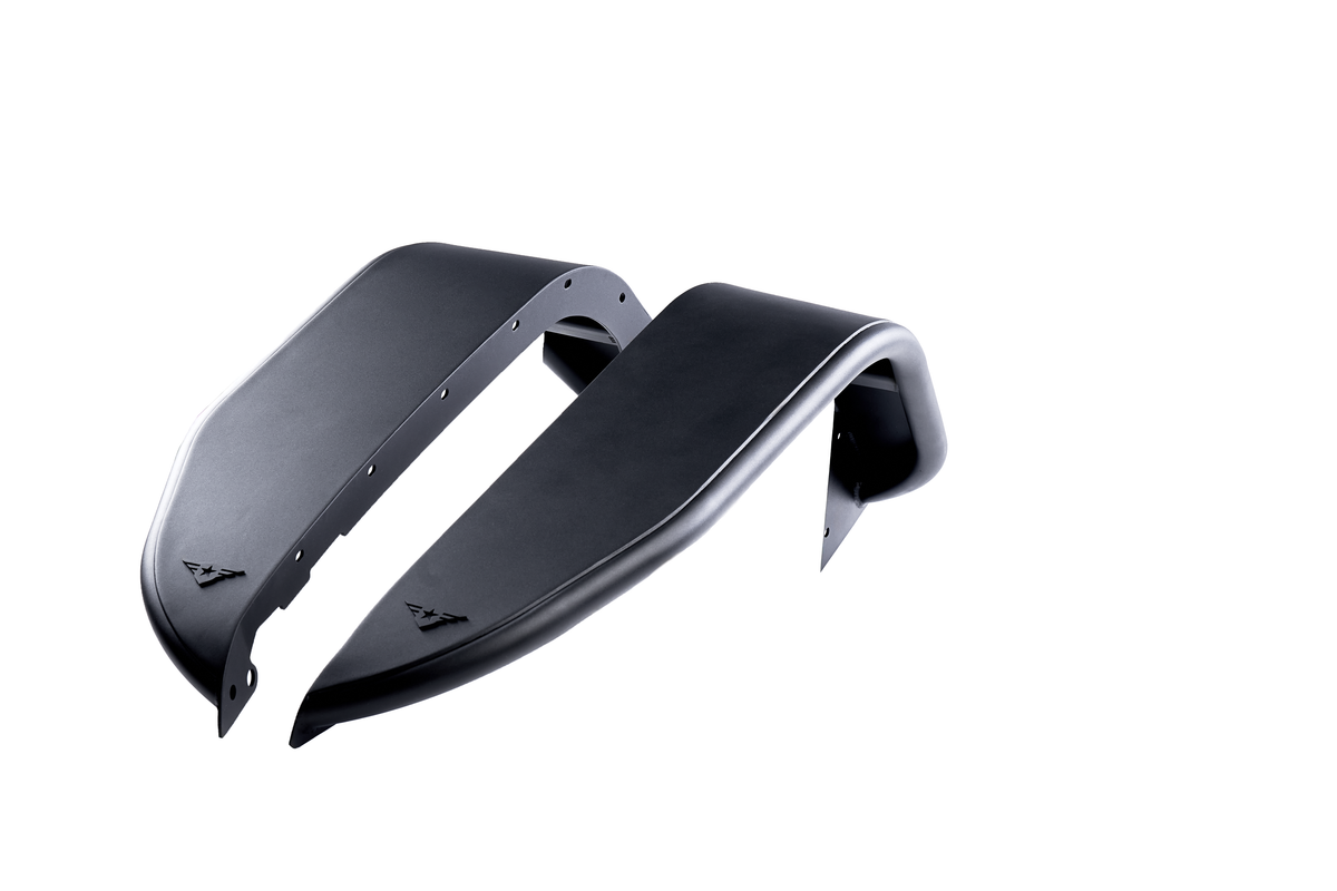 Jeep JL/JLU Full Assault Black Aluminum Fender Kit - Front