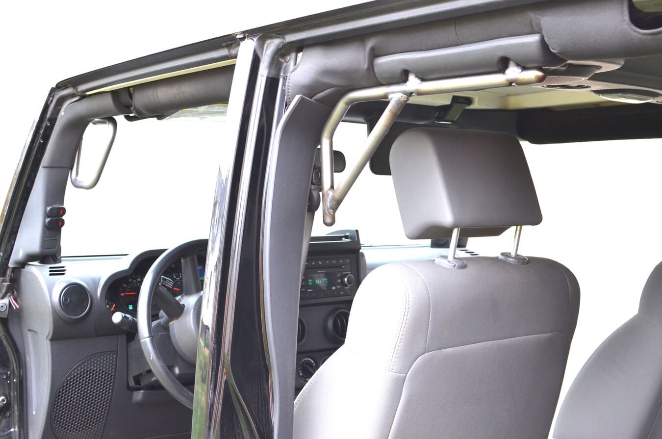Steinjäger Interior Accessories Wrangler JK 2007-2018 Grab Handles Front and Rear for 4 Door JKU Bare