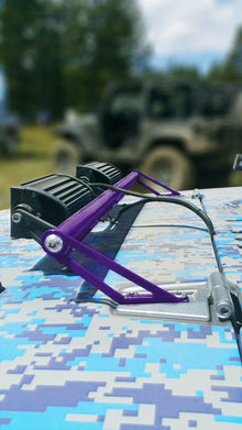 Steinjäger Exterior Accessories Wrangler JK 2007-2018 Light Mounts Hood Hinge Brackets and Lights Sinbad Purple