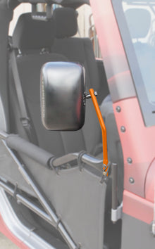 Steinjäger Doors Wrangler JK 2007-2018 Mirror Legs to Fit Tube Doors Fluorescent Orange