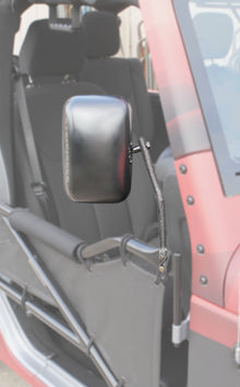 Steinjäger Doors Wrangler JK 2007-2018 Mirror Legs to Fit Tube Doors Gray Hammertone