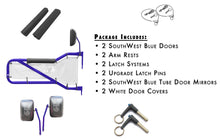 Steinjäger Doors Wrangler JK 2007-2018 Trail, Tubular Style Kit, Front Doors Southwest Blue Doors - White Covers