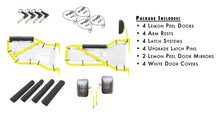 Steinjäger Doors Wrangler JK 2007-2018 Trail, Tubular Style Kit, Front and Rear Lemon Peel Doors - White Covers