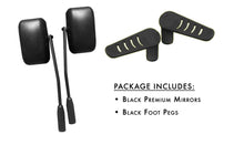 Steinjäger Exterior Accessories Gladiator JT 2019-2025 Mirror and Foot Peg Kit Black