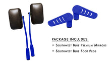 Steinjäger Exterior Accessories Wrangler JK 2007-2018 Mirror and Foot Peg Kit Southwest Blue